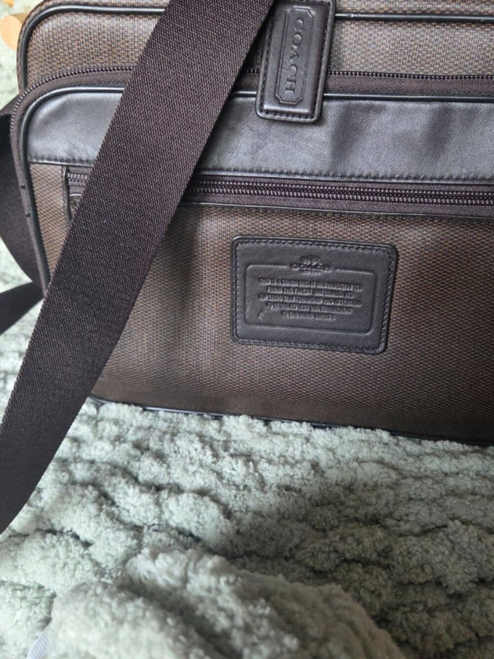 Vintage Coach Mens Crossbody Bag - Picture 4 of 8